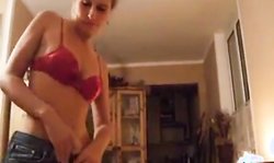 Sexy Amateur Deutsch Ehefrau Eats Cum