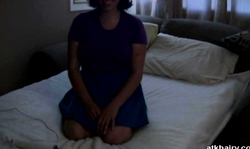 Huge vibrator delivers lots of pleasures for a hairy pussy