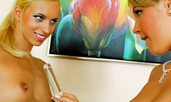 European lesbians are truly enjoying intensive masturbation