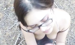 Asian Girlfriend Fucked in The Woods