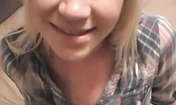 Perky blonde teen is always ready to go