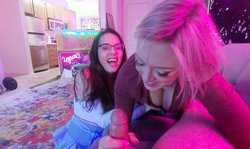 Amateur , MILF , 18 19 Teens , Threesome , Brunette , Blonde , Glasses , POV , Big Ass , Big Tits