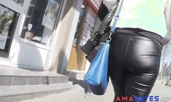 GREAT ASS SKIN TIGHT LEATHER PANTS