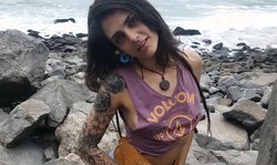 Amateur , 18 19 Teens , Brunette , Blowjob , Tattoo , POV , Small Tits , Outdoor