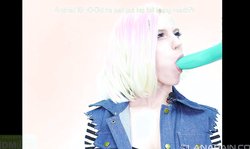 Sensual blonde angel in black nylons opens her sweet cunt