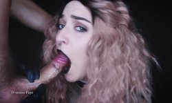 Awesome kinky girlfriend with black lips sucks a long dick