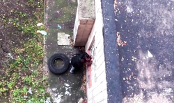 Amateur couple caught fucking outdoors