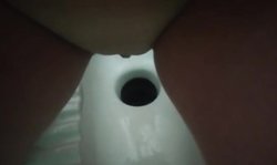 Tasty Model Pissing in Outdoor Shitter