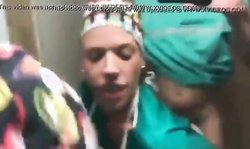 Nurse gave pussy in the hospital baths