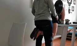 Latin single mom twerks and rubs hose for rent stock