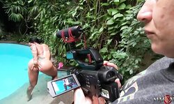 Lidy Silva recording porn star Elisa Sanches in a unsurpassed production father-dad Kadu Nunes