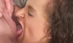 Fornicating her mouth and pussy