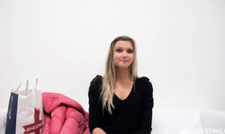 Spicy Chezh casting with an innocent naked mademoiselle