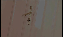 Horny nylonic blonde with big tits gives a good handjob