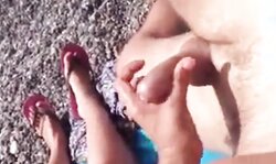 Beach Amateur Couple