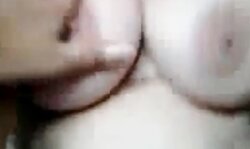 big boobs hairy girlfriend & cumshot on tits