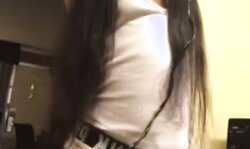 Ebony cousin in panties