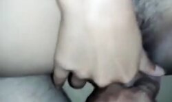 Thai lady fuck her beautiful and wet pussy by white dick