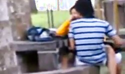 Paki indian public sex on bench