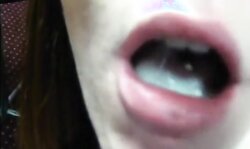 Shared girl swallowing cum