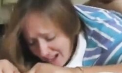 Mom's first time crying Anal