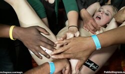 Dirty bound blonde anal public fucked