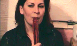 Black-haired Russian milf is talking dirty on camera