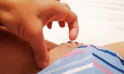 Honey tinny very wet pussy masterbation with savory panties