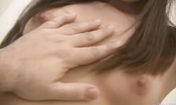 Perverse dark-haired nymph grinds on his hard dong