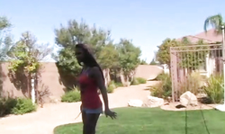 Ahryan Astyn shows off her impressive round tits!