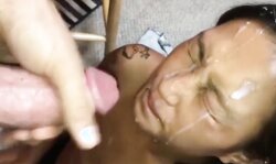 Chinese GF Sucking HUGE Dick & Massive Facial