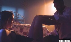 Sleepover with her BFF and rough sex