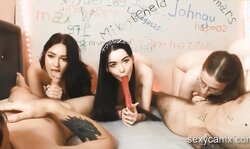 Horny teen take turns shagging in hardcore orgy with facials live at sexycamx
