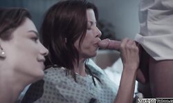 Psychiatric patient fucked in threesome