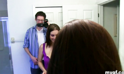 Self shots in the bathroom and then a blowjob in POV style