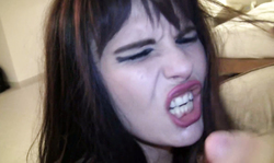 Ex-girlfriend showing you her deepthroat skills before sex