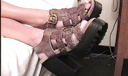 Just look at her sexy long legs in those brown shoes | Casting movie