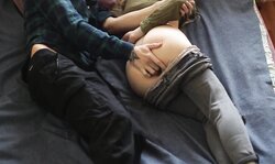 Hot Babe Sex With Huge Dick Pants Pulled Down