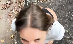 Hot Brazilian MILF suck cock and gets pounded hard outdoor live at sexycamx