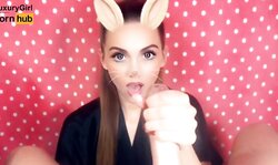 Snapchat POV Oil Jerk OFF keeps on|lives on Swallow Cum goes on|progresses Luscious Bunny