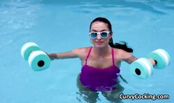 Personal trainer uses lube and dick