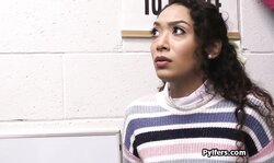 Throat fucked for stealing porn DVDs