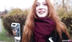 GERMAN SCOUT - Redhead Alice Seduce Sex