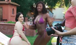 Photoshoot turns into a threesome