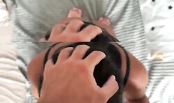 Hot Russian brunette slut get facial after hard pounding live at sexycamx