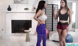 Lesbian Workout Turns Passionate