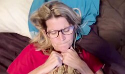 Cheating skinny coworker creampied