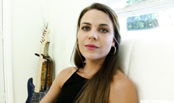 Guitar player gets a blowjob by a hot Sis Love's Me cutie Ally Tate