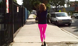 Just spotted an awesome amateur cutie in pink Spandex