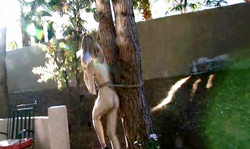 Impressive spandex beauty is having awesome slender body